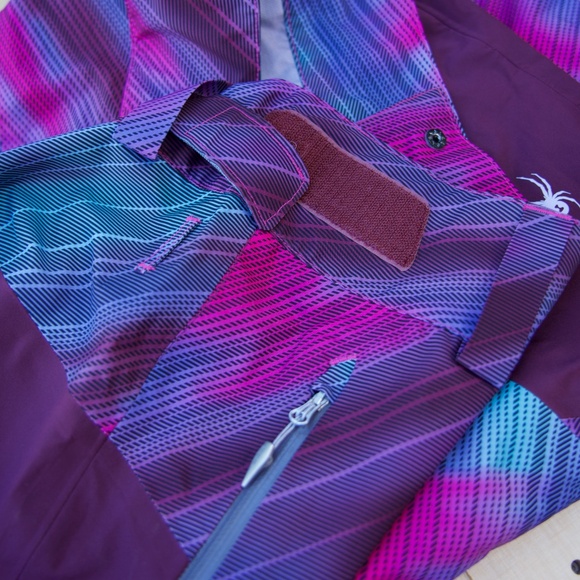 Spyder Turret Shell Geo Ray Viola Ski/Snowboarding Pants Woman's Size XL - Picture 4 of 16